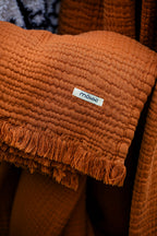 Terracotta Trama Throw