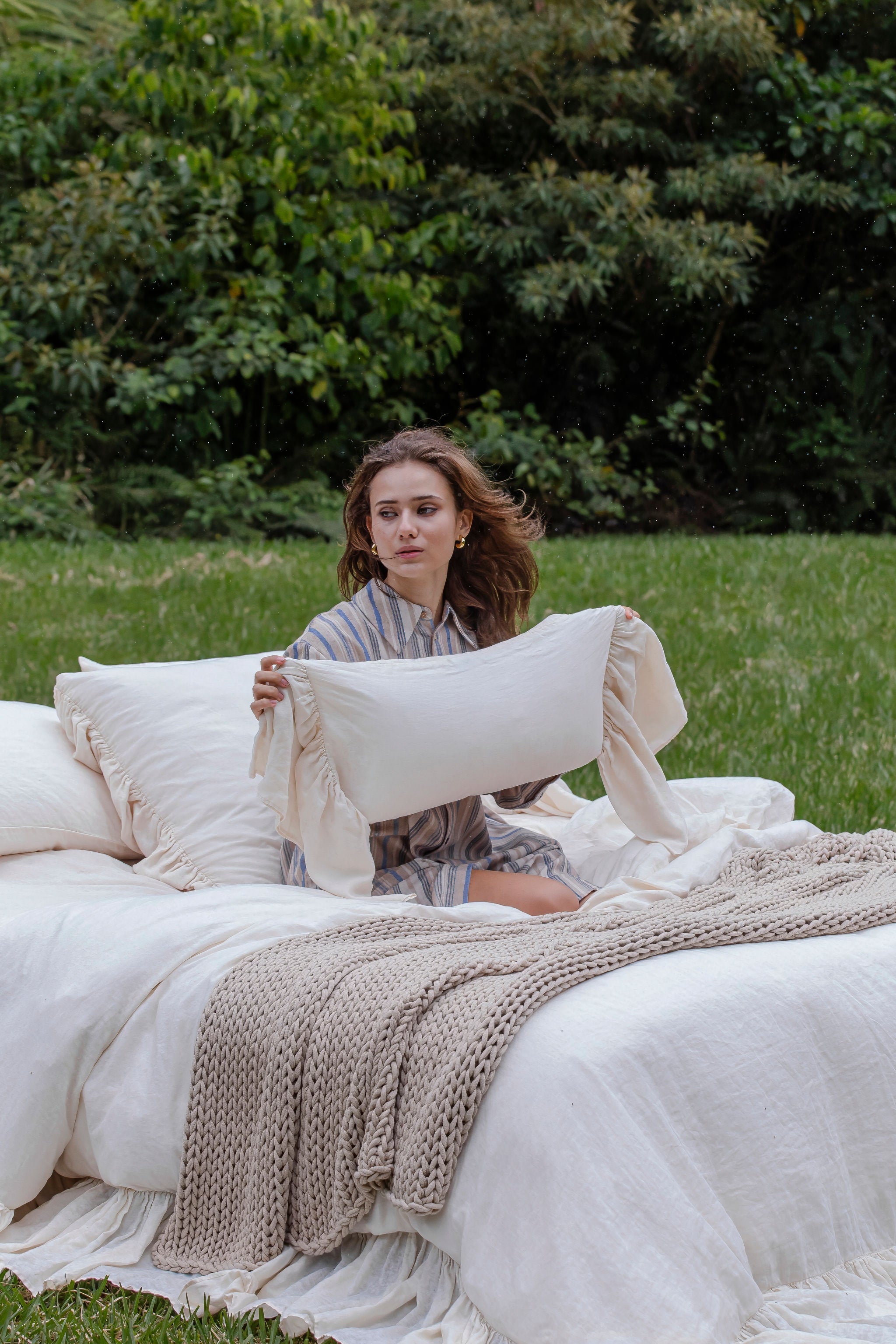 Clementine Deco Sham with Ruffles