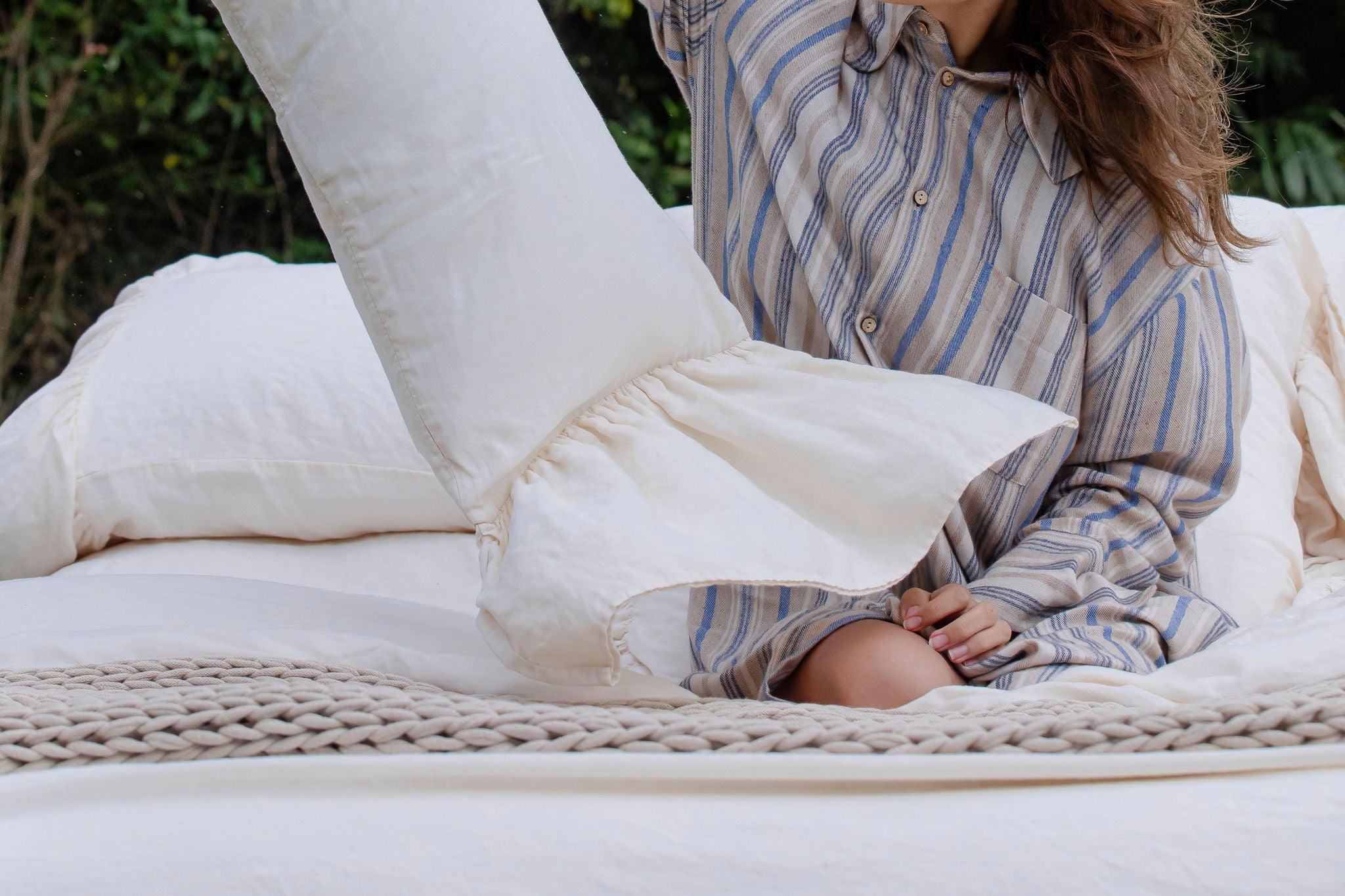 Clementine Deco Sham with Ruffles