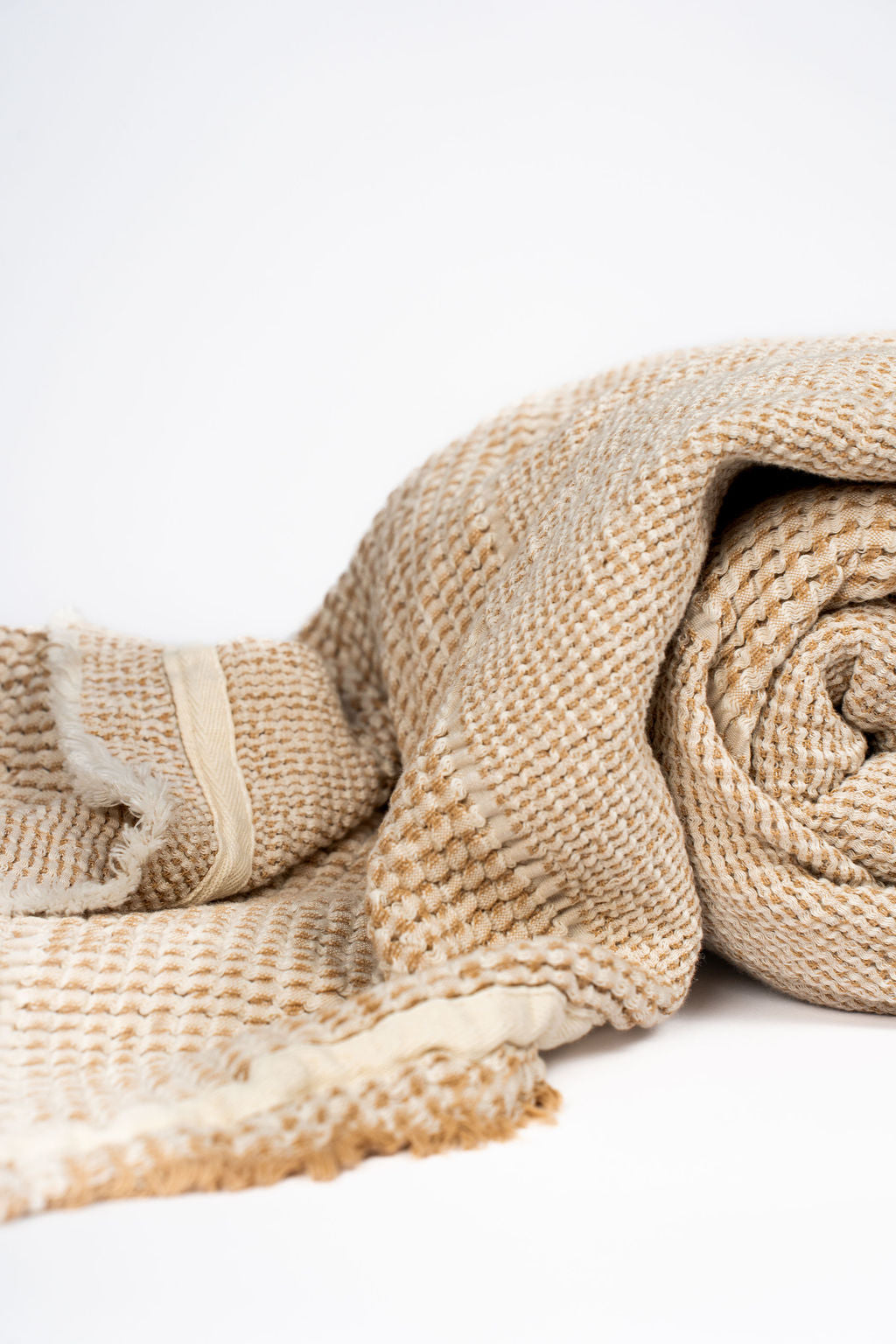 Stripe Waffle Throw