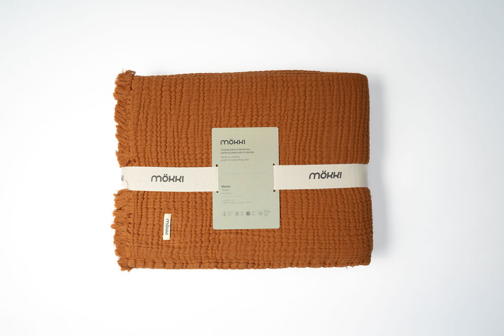 Terracotta Trama Throw