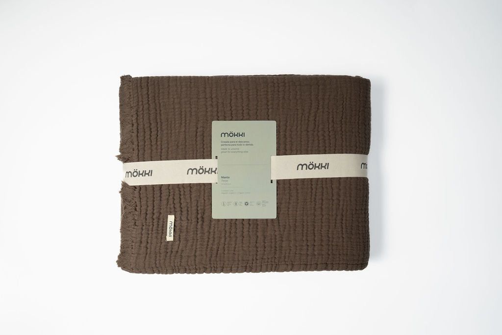 Chocolate Trama Throw