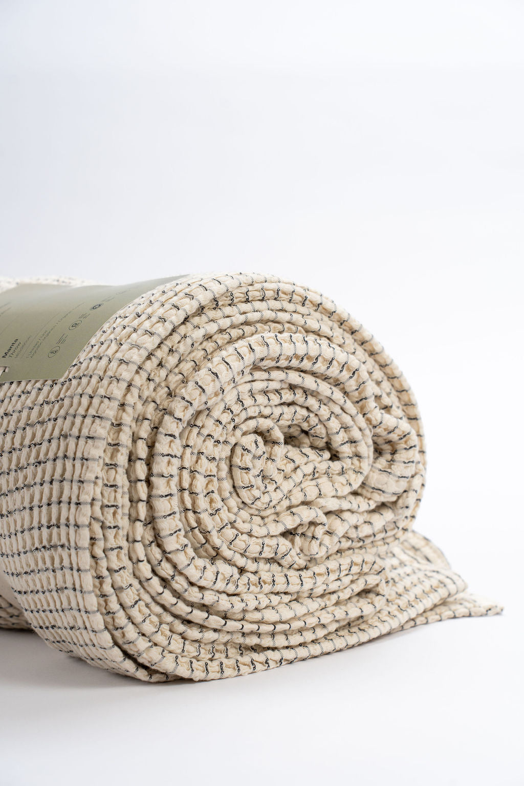 Natural Stripe Trama Throw