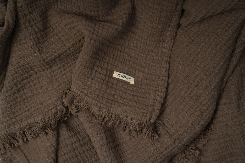 Chocolate Trama Throw