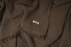 Chocolate Trama Throw