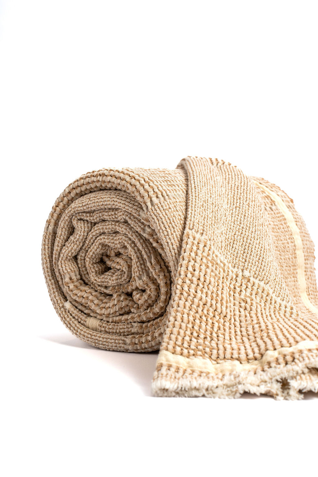 Stripe Waffle Throw