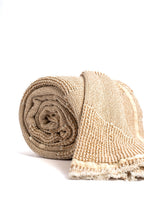 Stripe Waffle Throw