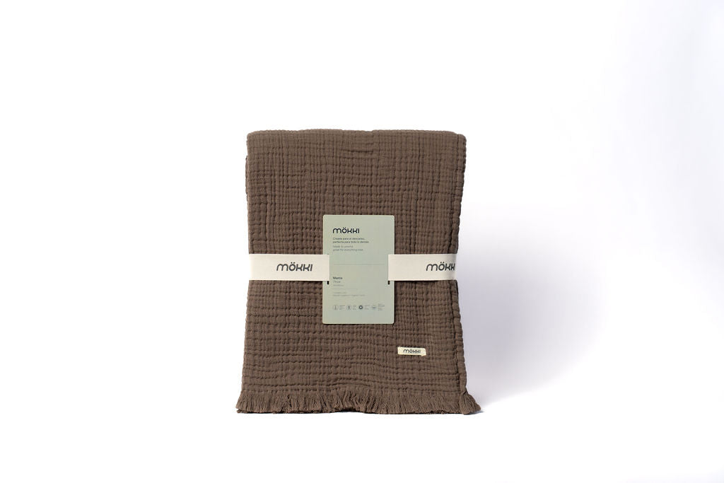 Chocolate Trama Throw